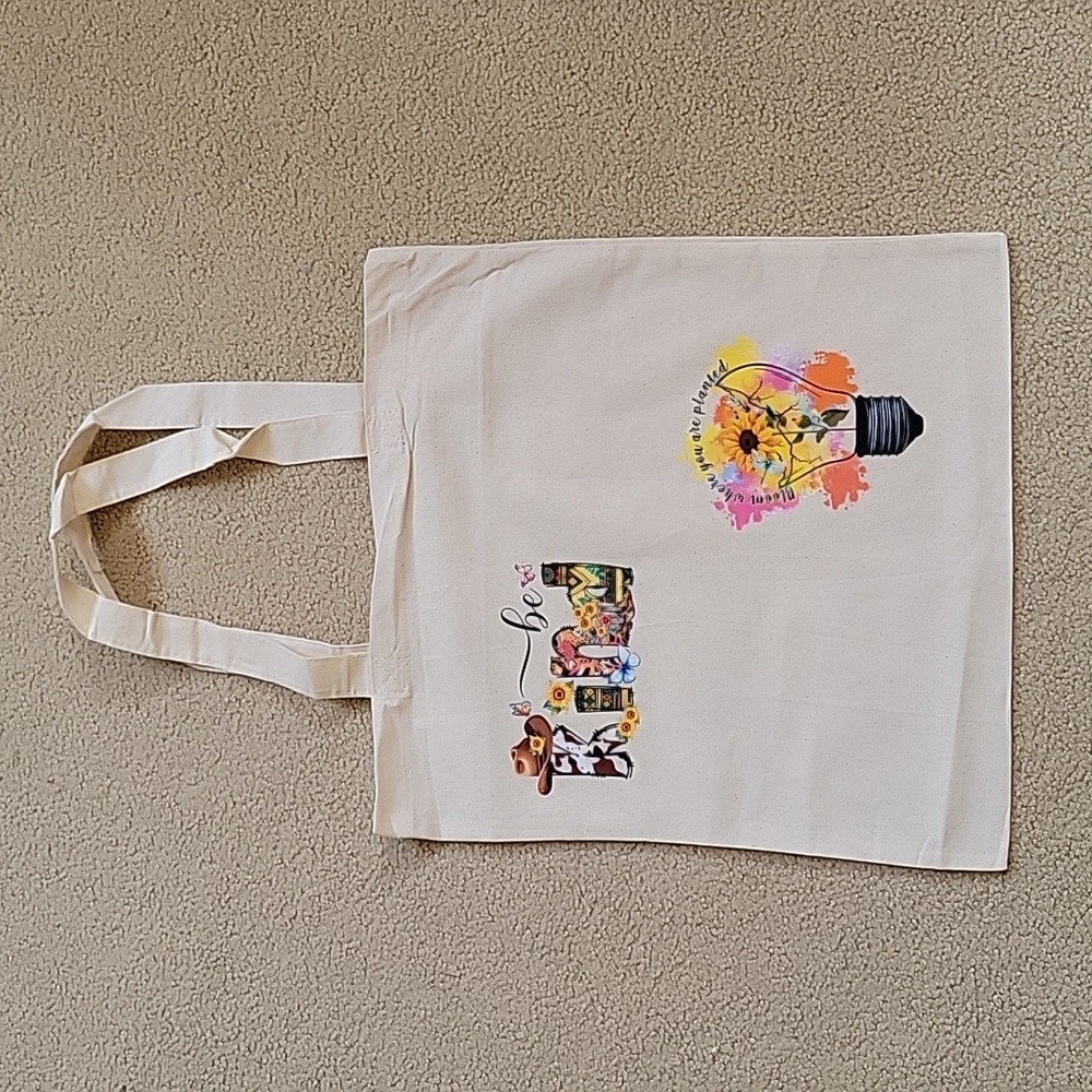 "Be kind, Bloom planted" Tote Bag